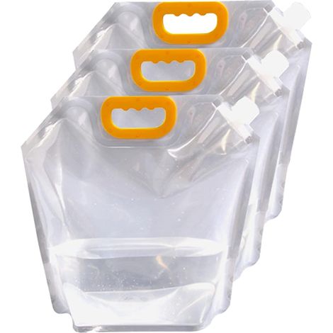 Set mit 3 faltbaren Wassertanks mit Wasserhahn – BPA-frei, ideal für Camping, Wandern und Reisen, platzsparend, auslaufsicher & wiederverwendbar