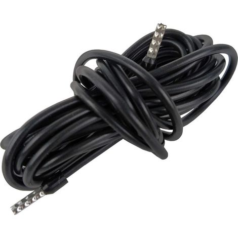 Cable de iluminación para dinamo de 60 cm, para alimentar una luz de bicicleta. (1/2)