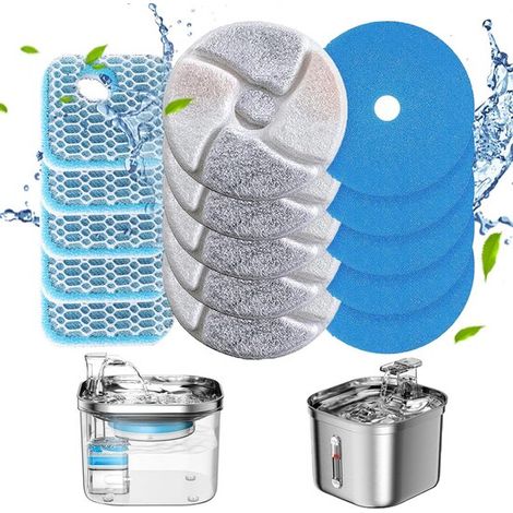 als Ersatzfilter für Haustiertrinkbrunnen, 4,1 Zoll Reinigung mit dreifacher Filtration, mit mehrschichtiger Filtration für optimale Wasserqualit (1/5)