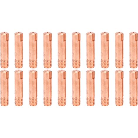 60 embouts de contact en cuivre conducteur pour soudage MIG, accessoires de soudage 15AK x 0,9 (1/5)
