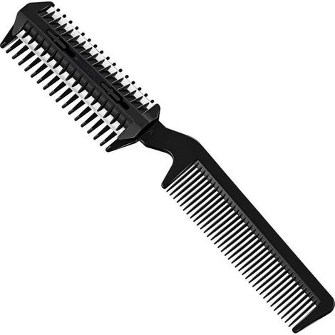 tondeuse Cheveux Peigne Amincissant Double Face Peigne Cheveux Double Tranchant Peigne Piler Ciseaux Pour Cheveux Fins Ou Pais Coupe De Cheveux (1/5)