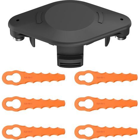 Tête double lames TLBO-07 – +6 lames – herbes hautes / épaisses – compatible Bosch Art 23 SL 26 SL / Art 23-28 / Art Easy (1/5)
