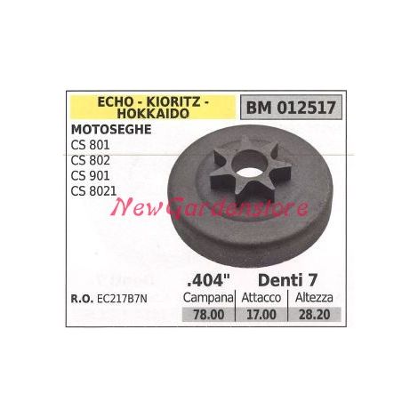 Pignone ECHO motore motosega CS 801 802 901 8021 .404' denti 7 012517