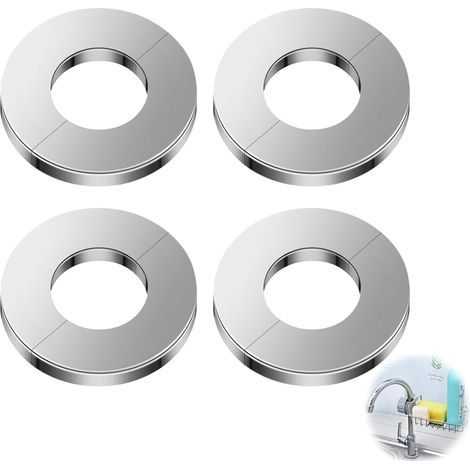 Shower Mixer Rosettes, Stainless Steel, 26 mm Diameter, Radiator Pipe Cover, For Bathroom (1/5)