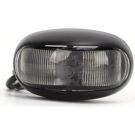 Feu de position latéral à LED 10-30 V, étanche IP68, basse consommation, avec lentille en polycarbonate, pour camions et bus, couleur ambre. (1/5)