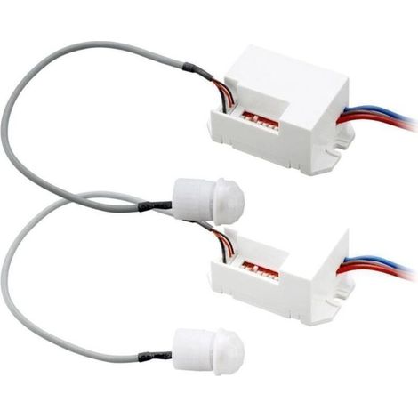 Lot de 2 Détecteurs de Mouvement Encastrable Infrarouge (1/5)
