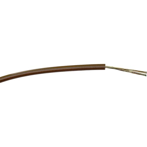 Fil électrique RS PRO BS4808 0,2 mm² 24 AWG, 1 kV c.a., PVC Marron, 100m ( Prix pour Bobine de 100 )