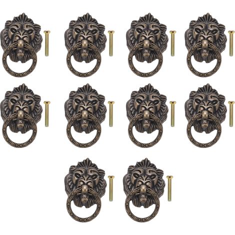 10 Poignées de Meuble Vintage en Forme de Tête d'Animal pour Tiroirs et Boîtes à Bijoux (1/5)