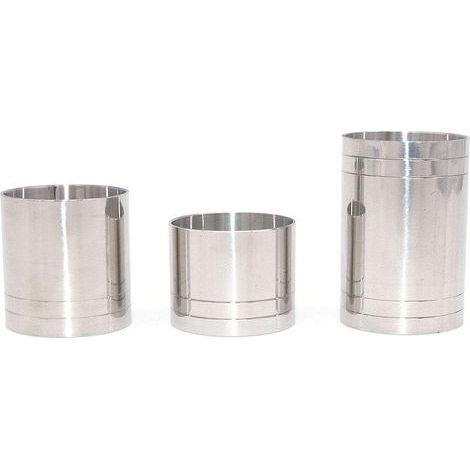 Tasses à mesurer Droites Tasses Cocktail Jigger Cup Tasses à mesurer cylindriques 25 ml/35 ml/50 ML en Acier Inoxydable Barres de Barman Barres de Barman - Un pour Chaque (1/3)