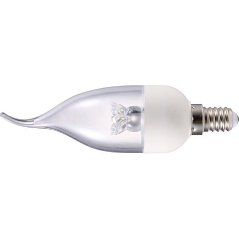 Tecnolux - lampadina led lamp b fiamma crystal e14 5w 3000°k 380lm 220° 25.000h - 1430050006fc - 5425025909063