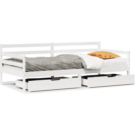 Maison Exclusive - Tagesbett mit Schubladen 90x200 cm Massivholz