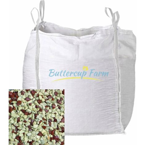 20mm Strawberry & Cream Decorative Stone - Premium Aggregate Bulk Bag - 850 Kilos