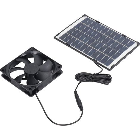 Mini-Solarventilator 6W 12V aus Polysilizium für Haustierhäuser und Camping, Abluftventilator mit Solarpanel (1/5)
