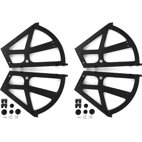 Accessoires pour étagères rotatives, acier laminé à froid, design caché, double compartiment, pour meuble à chaussures, lot de 2 pièces (1/5)