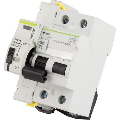 Interruptor Diferencial Industrial Rearmable Compacto 2P 30mA 40-36A 10kA Clase A MATIS 40 A