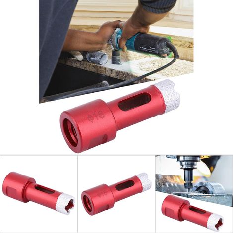 Foret diamanté brasé sous vide, scie cloche pour pierre et marbre, 16 mm