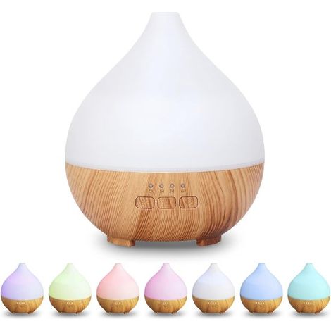 Diffusore di aromi，100 ml，umidificatore a ultrasuoni，diffusore di oli essenziali con luce LED a 7 colori e funzione di spegnimento automatico (1/5)
