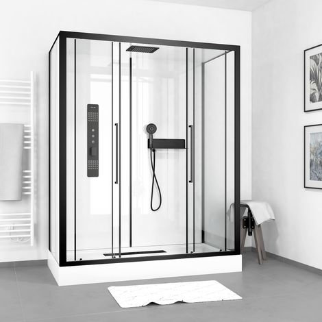 Cabina doccia rettangolare 160x85x215 cm - fabbrica 2 xxl (1/5)