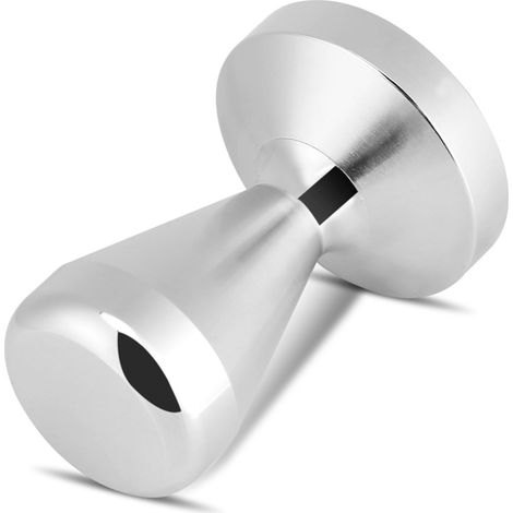 Kaffeetamper aus Edelstahl 57,5 mm/49 mm, Espressopresse mit flachem Boden, manuelles Filtertamper-Werkzeug, Barista-Zubehör. (1/5)