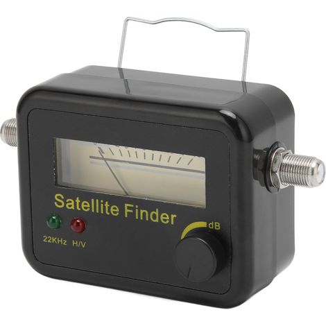 Détecteur de signal satellite professionnel, sensible et compact, avec mesureur de puissance du signal d'antenne TV et écran LCD. (1/5)