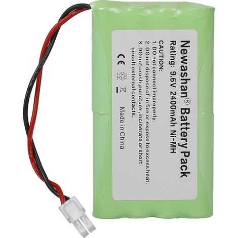Batterie pour Moteur Freevia Axovia Evolvia Portail Porte Garage Modèles 2400720 5008956 5071688 9001001, pour Passeo GDK SGA SGS de Portail Porte de Garage M3 HR15/51, 2400mAh 9,6V Ni-MH (1/5)