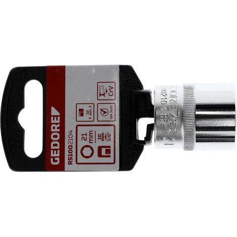 R51002104 Vaso para llave de vaso 3/8" hexagonal 21 mm longitud 32 mm (1/4)