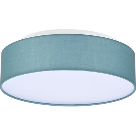 Plafonnier avec abat-jour en tissu, douille E27 24W 30x10cm (1/5)