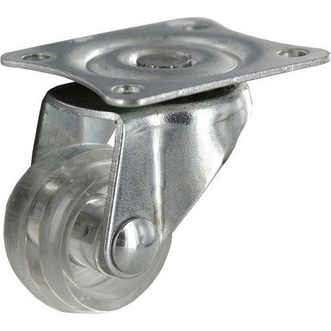 Lenkrolle mit Platte, Ø 30 mm Cime