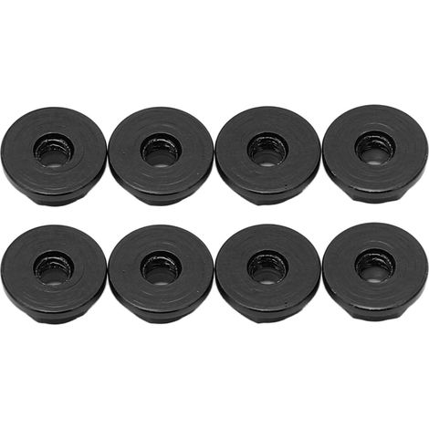 Stück M2-Selbstsicherungsmuttern aus Aluminiumlegierung mit Anti-Lösen-Nylon-Auskleidung für SCX24, Schwarz (1/5)