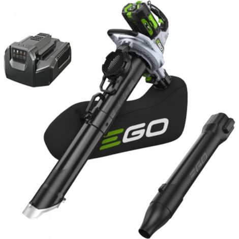 Souffleur aspirateur broyeur 3 en 1 56V sans fil, avec batterie 5Ah et chargeur - EGO LV5004E (1/4)