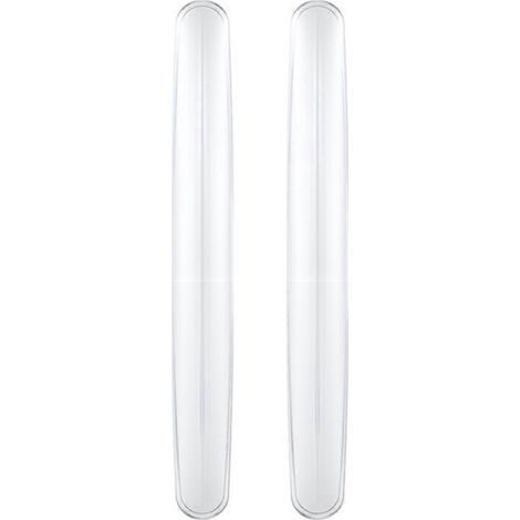 Lot de 2 bandes anti-collision pour portières de voiture, bandes de protection pour portières, bandes de pare-chocs-13X1.7cm-Transparent (1/3)