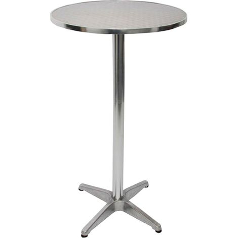 [NON UTILIZZATO] Tavolo tavolino bistro bar M28 alluminio 60x60x70/110cm da interni