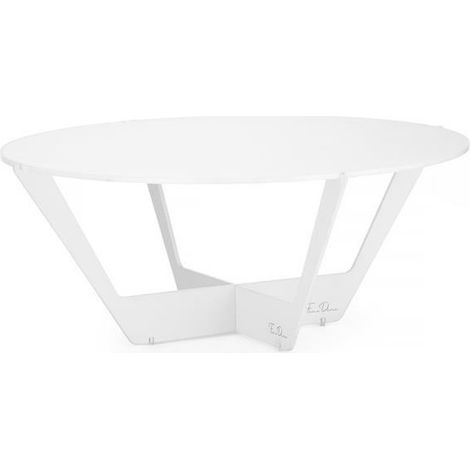 Buffet blanc Skiatos - diamètre 615 mm - en ensemble de plexiglass - Finedine