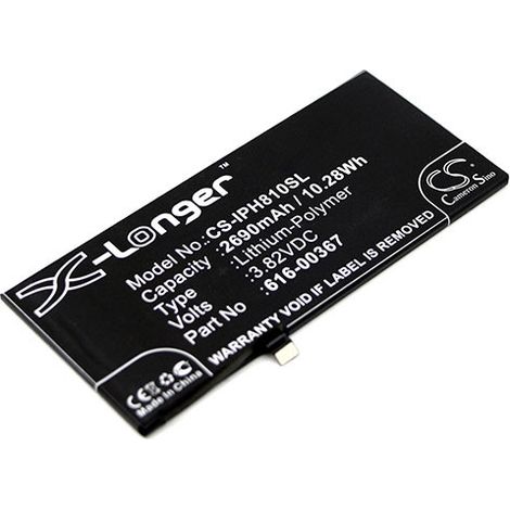NX - Batterie téléphone, smartphone, GSM pour iPhone 8+ 3.82V 2690mAh - 616-00367616003