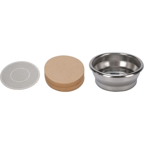 Panier filtre 54mm avec écran inox rond – Filtres papier café accessoires machine 2 tasses, cuisine (1/5)