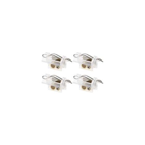 Lot de 4 stores avec cordon – mécanisme auxiliaire – pièces détachées pour stores – éléments de décoration intérieure – accessoires décoratifs – transparent