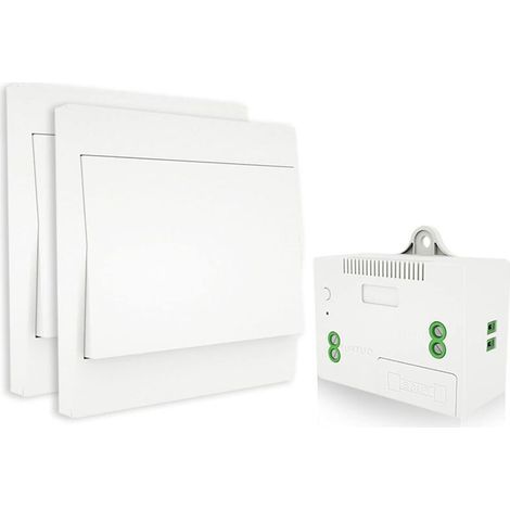 Interrupteur sans fil autoalimenté – Télécommande RF433 étanche – Installation facile dans salle de bain – Compatible avec assistants vocaux
