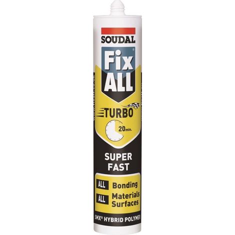 Soudal Fix ALL Turbo Sealant & Adhesive White 290ml (1/2)