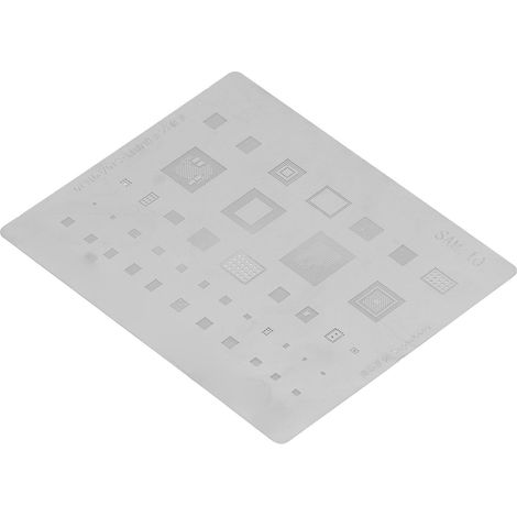 Stencil reballing acier inoxydable 0.12mm grille rework CPU S10 S10+ Note10 gabarit rework soudure smartphone 1 pièce (1/5)