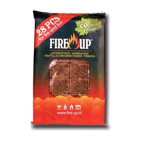 Accendifuoco waferino barbecue fuoco confezione 28 pezzi gmr - gmr