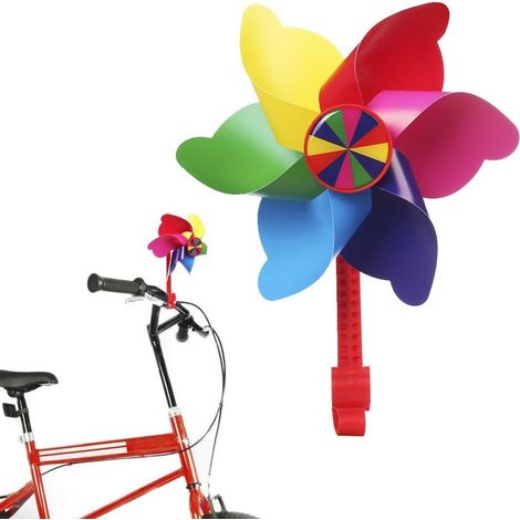 Guidon décoratif pour vélo enfant, accessoire vélo arc-en-ciel, poignées de guidon rayées multicolores, équipement cyclisme junior, ornement de bicyclette pour fille et garçon (1/5)
