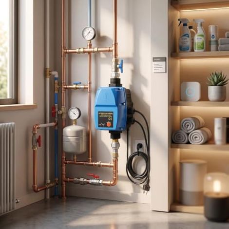 Pompe à eau automatique de 1,1 kW pour la maison, avec conception intégrée et tension constante. (1/3)