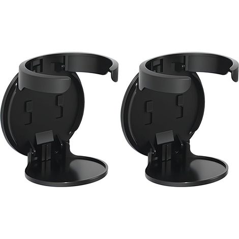 Portavasos plegable, 2 unidades para montaje en pared, sin necesidad de taladrar, para bebidas y cafés con un diámetro máximo de 8,1 cm.