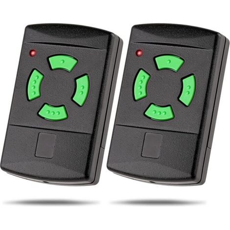 Télécommande de porte de garage portable 26,975 MHz de remplacement pour Hörmann HSM4 HS 4, lot de 2 (1/5)