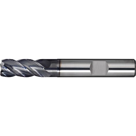 Fresa DIN 6527L INOX HPC D.3mm de carburo macizo TiAlN HB Z.4 largo PROMAT