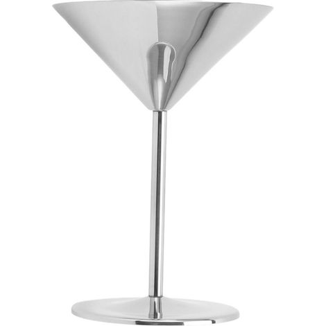 Copa de vino de acero inoxidable, vaso térmico para vino tinto, cócteles o champán, ideal para fiestas en casa. Perfecta para cócteles y recepciones. (1/5)