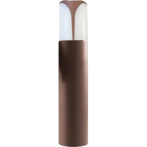 Lampioncino classico esterno gea led stele ges2011 e27 led ip44 h50 marrone alluminio lampada terra giardino