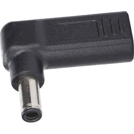 Adaptateur USB-C vers DC 6.0x0.6mm PD pour Charge Rapide Angle Droit (1/5)