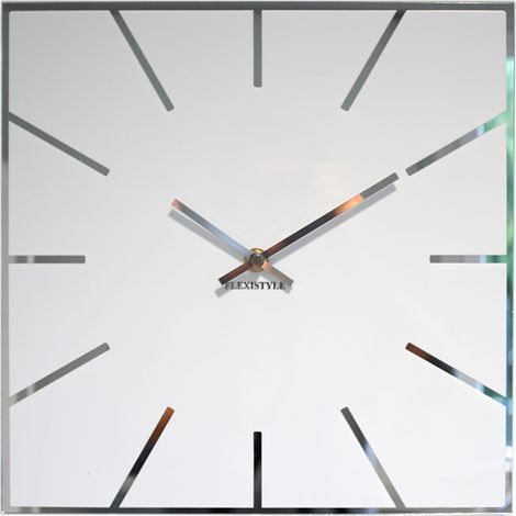Grande horloge murale blanche, 30 cm exactement (1/4)