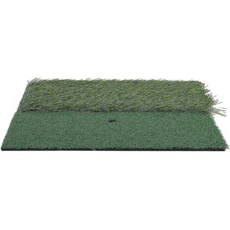 Tapis de golf en gazon artificiel pour l'entraînement en intérieur, format carré, portable, lot de 1 (1/5)